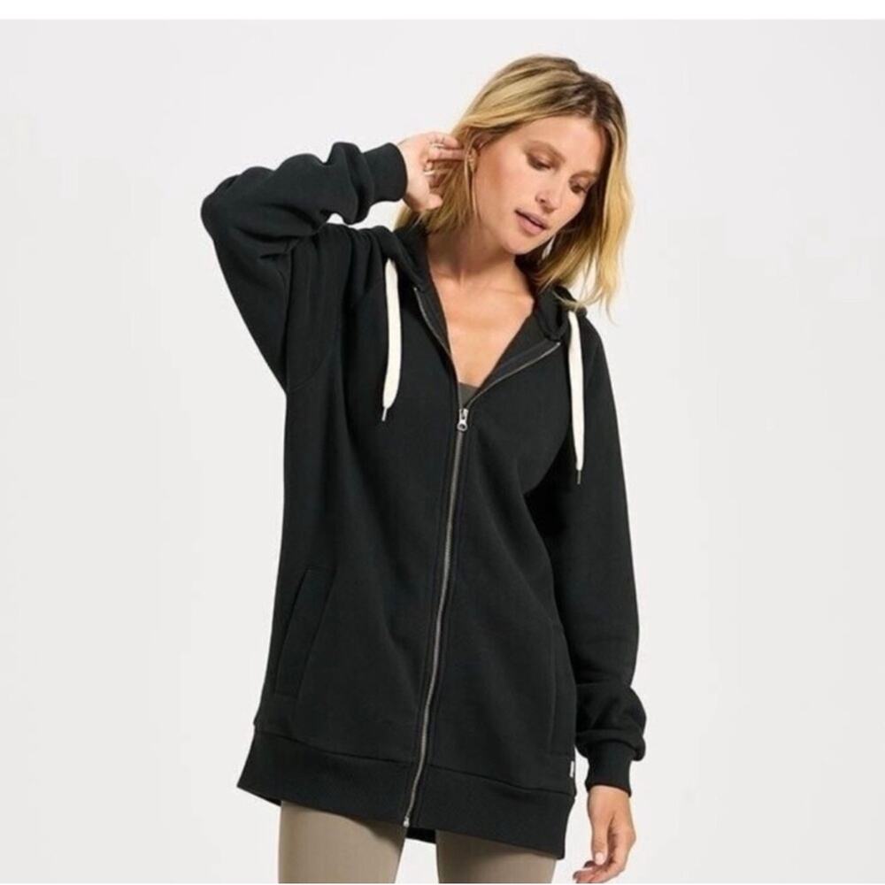Vuori Halo Restore Black Zip-Up Hoodie - Size Medium - Picture 2 of 8
